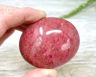 Rhodonite Chunky Palm Stone #1