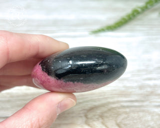 Rhodonite Chunky Palm Stone #2