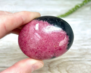 Rhodonite Chunky Palm Stone #2