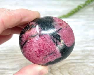 Rhodonite Chunky Palm Stone #4
