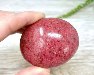 Rhodonite Chunky Palm Stone #1