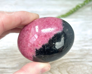 Rhodonite Chunky Palm Stone #2