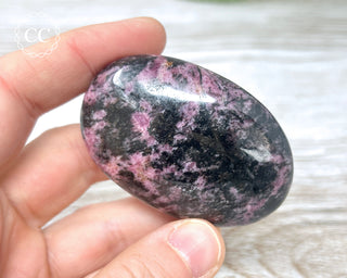 Rhodonite Chunky Palm Stone #1