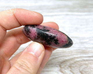 Rhodonite Chunky Palm Stone #2