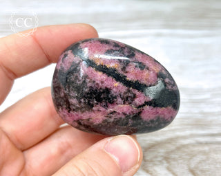 Rhodonite Chunky Palm Stone #3