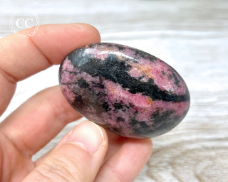 Rhodonite Chunky Palm Stone #3