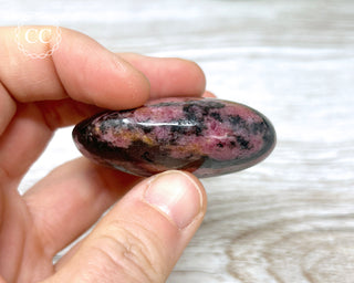 Rhodonite Chunky Palm Stone #3