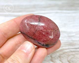 Rhodonite Chunky Palm Stone #5