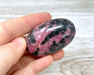 Rhodonite Chunky Palm Stone #2