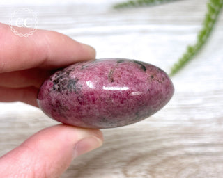 Rhodonite Chunky Palm Stone #5