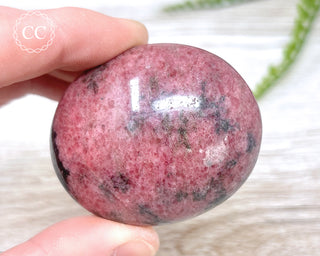 Rhodonite Chunky Palm Stone #5