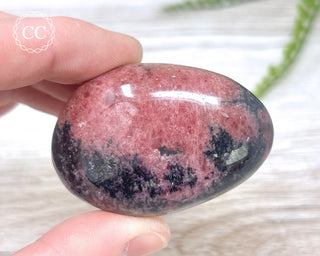 Rhodonite Chunky Palm Stone #6