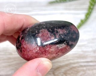 Rhodonite Chunky Palm Stone #6