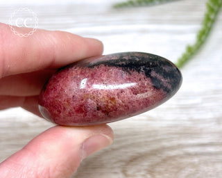 Rhodonite Chunky Palm Stone #6