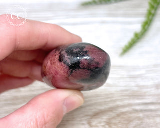 Rhodonite Chunky Palm Stone #6