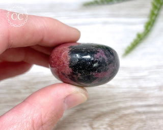 Rhodonite Chunky Palm Stone #6