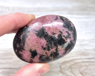 Rhodonite Chunky Palm Stone #2