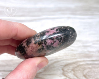 Rhodonite Chunky Palm Stone #2