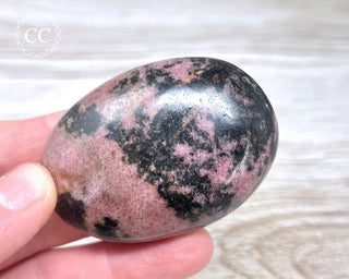 Rhodonite Chunky Palm Stone #2