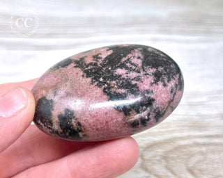 Rhodonite Chunky Palm Stone #2