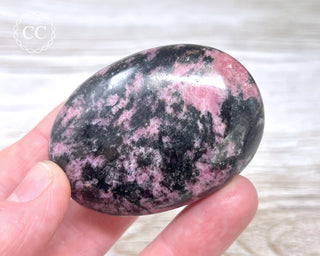 Rhodonite Chunky Palm Stone #3