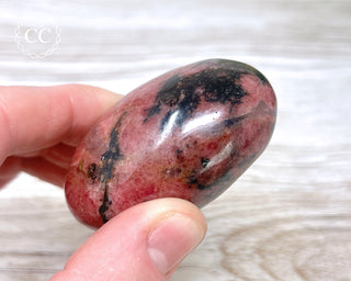 Rhodonite Chunky Palm Stone #1