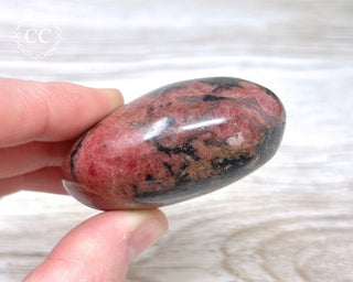 Rhodonite Chunky Palm Stone #1