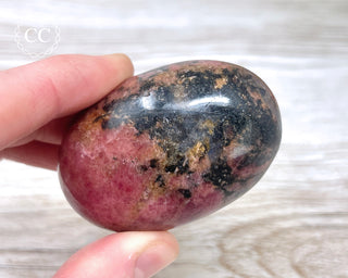 Rhodonite Chunky Palm Stone #1