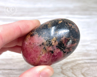 Rhodonite Chunky Palm Stone #1