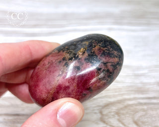 Rhodonite Chunky Palm Stone #1