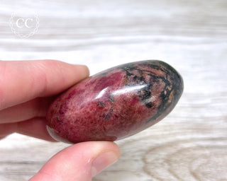 Rhodonite Chunky Palm Stone #1