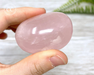 Rose Quartz Chunky Palm Stone #1