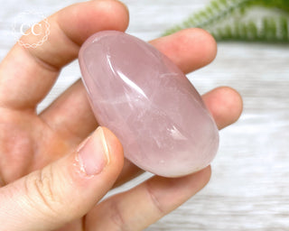 Rose Quartz Chunky Palm Stone #1