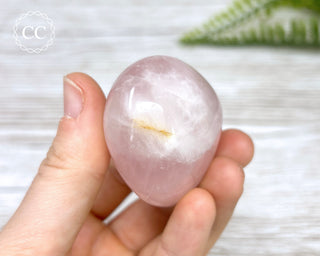 Rose Quartz Chunky Palm Stone #1