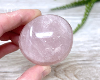 Rose Quartz Chunky Palm Stone #4