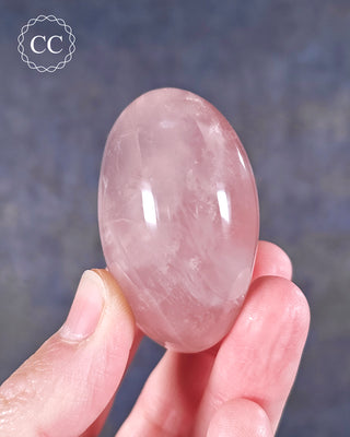 Rose Quartz Chunky Palm Stone #7