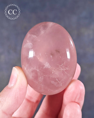 Rose Quartz Chunky Palm Stone #7