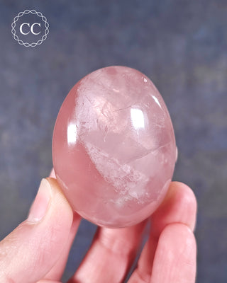Rose Quartz Chunky Palm Stone #7