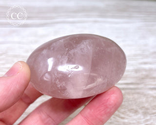 Rose Quartz Chunky Palm Stone #6