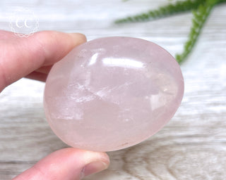 Rose Quartz Chunky Palm Stone #6