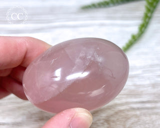 Rose Quartz Chunky Palm Stone #7