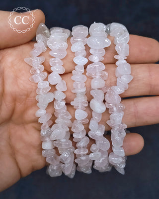 Rose Quartz Gemchip Bracelet