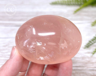 Rose Quartz Chunky Palm Stone #4