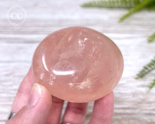 Rose Quartz Chunky Palm Stone #4