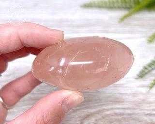 Rose Quartz Chunky Palm Stone #4