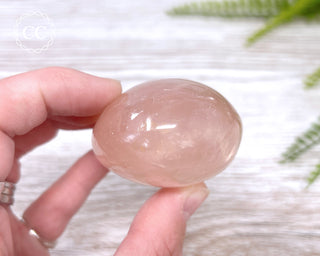 Rose Quartz Chunky Palm Stone #4