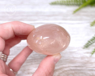 Rose Quartz Chunky Palm Stone #4