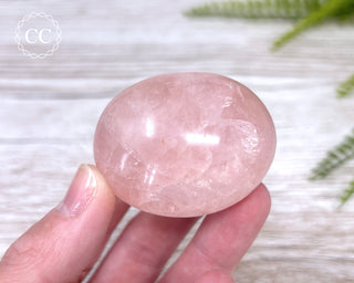 Rose Quartz Chunky Palm Stone #6