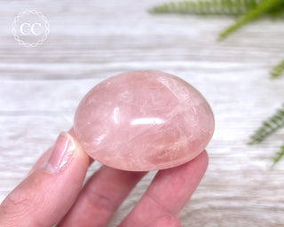 Rose Quartz Chunky Palm Stone #6