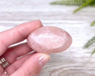 Rose Quartz Chunky Palm Stone #6